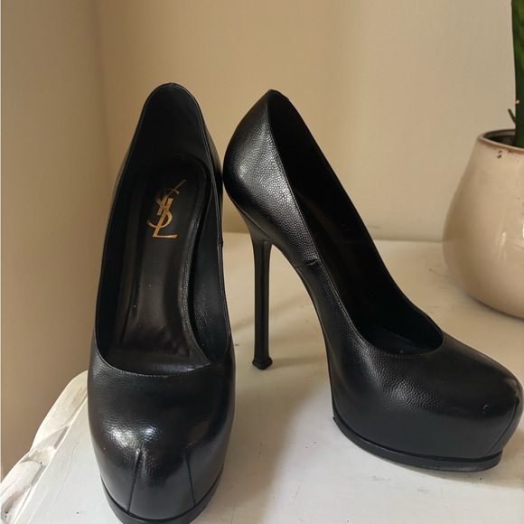 Yves Saint Laurent Black Stiletto Heels - Picture 1 of 5